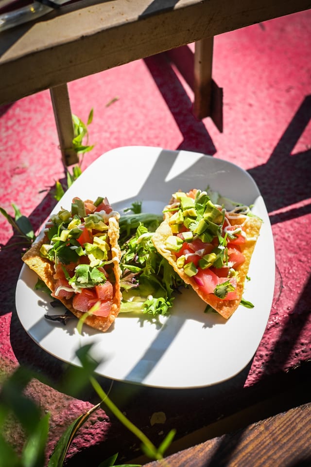 Ahi Tuna Tostada.